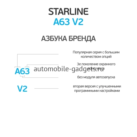 StarLine A63 v2 Автосигнализация StarLine A63 v2 Автосигнализация