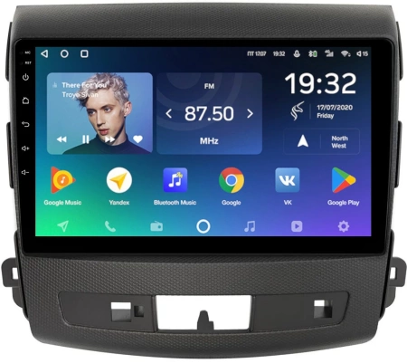Штатное головное устройство Teyes SPRO PLUS 4/64 9 дюймов RM-9-004-1 для Mitsubishi Outlander XL 2005-2013 без Rockford на Android 10 (4G-SIM, DSP, IPS)
