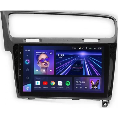 Штатное головное устройство Teyes SPRO PLUS 4/32 10 дюймов RM-10-469 для Volkswagen Golf 7 2012-2020 (глянцевая) на Android 10 (4G-SIM, DSP, IPS)