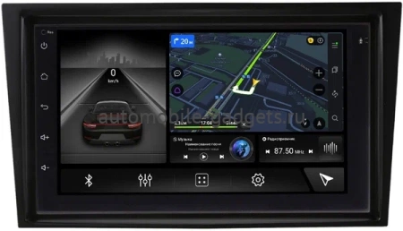 Магнитола в штатное место 2 din Opel Antara 2006-2017 (черная, с ребром) Canbox M-Line 9863-RP-11-028-213 на Android 10 (4G-SIM, 2/32, DSP)