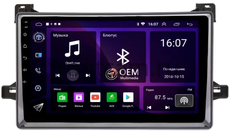 Toyota Prius 4 (XW50) 2015-2019 (черный глянец) Canbox GT9-651 2/32 на Android 10 (IPS, DSP, CarPlay)
