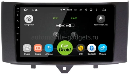 Roximo CarDroid RD-2508F штатная магнитола для Smart Fortwo (2011-2015) на Android 10 с 4GB, DSP