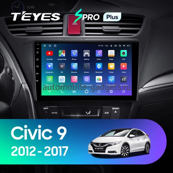 Штатное головное устройство Honda Civic 9 5D 2011-2015 (левый руль, хэтчбэк) Teyes SPRO PLUS 4/32 9 дюймов RM-9-0108 на Android 10 (4G-SIM, DSP, IPS) Штатное головное устройство Honda Civic 9 5D 2011-2015 (левый руль, хэтчбэк) Teyes SPRO PLUS 4/32 9 дюймов RM-9-0108 на Android 10 (4G-SIM, DSP, IPS)