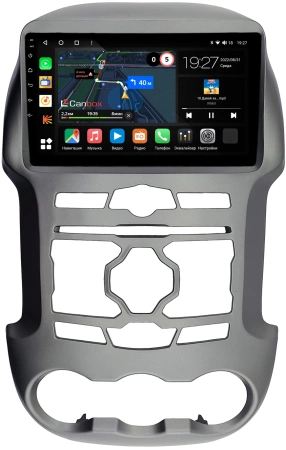 Штатная магнитола Canbox M-Line 4542-9-2143 для Ford Ranger 3 2011-2015 (серая, с сохранением кнопок) на Android 10 (4G-SIM, 4/64, DSP, QLed)