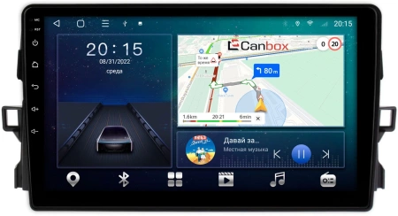 Штатная магнитола Canbox M-Line 4544-9427 для Toyota Auris 2006-2012 на Android 10 (4G-SIM, 2/32, DSP, QLed)