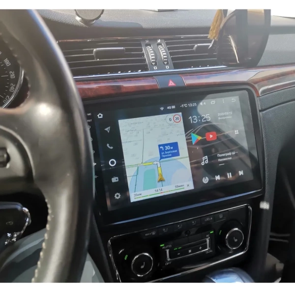Штатная магнитола Skoda Superb 2 (B6) 2008-2015 Canbox EVO 2K 5817-1085 на Android 14 (4G-SIM, 4/64, DSP, QLed, AI, 360)
