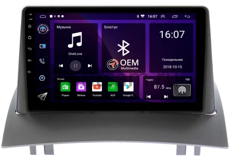 Штатная магнитола Canbox RS9-9231 для Renault Megane 2 2002-2009 на Android 10 (IPS, DSP, CarPlay)