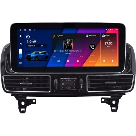 Штатная магнитола Mercedes Benz GLE-klasse (W166), GLS-klasse (X166) NTG 5.0 2015-2018 12,3 дюйма Carmedia KP-M1206FW-OL-1051-Q на Android 12 (4G-SIM, 6/128, DSP, QLed) Mercedes Style
