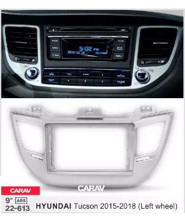 Carav 22-613 переходная рамка для установки автомагнитолы 9" в HYUNDAI Tucson 2015-2018