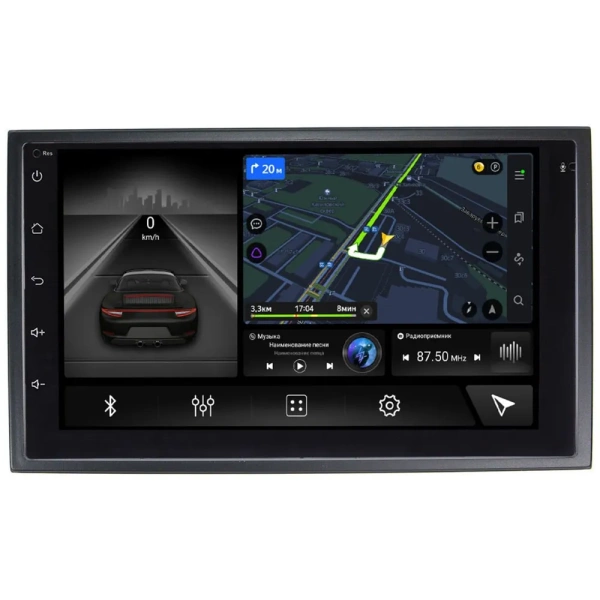 Магнитола в штатное место 2 din Volkswagen Bora, Golf IV, Jetta, Passat (B5,B5+), Polo III-IV, Sharan, Transporter, Caravelle 03-09 Canbox M-Line 9863-RP-UNIV-192 на Android 10 (4G-SIM, 2/32, DSP)