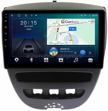 Peugeot 107 2005-2014 Canbox L-Line 4168-10-1152 на Android 10 (4G-SIM, 3/32, TS18, DSP, QLed)