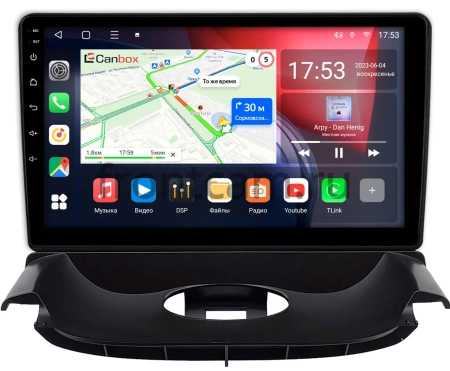 Peugeot 206 1998-2012 (черная, Тип 2) Canbox L-Line 4169-9-0300 на Android 10 (4G-SIM, 2/32, TS18, DSP, QLed)