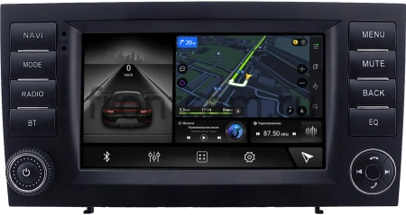 Магнитола в штатное место 2 din Mercedes-Benz SLK (r171) 2004-2011 (оранжевая подсветка клавиш) Canbox 2/32 на Android 10 (GT7-RP-6599-495) (IPS, DSP, CarPlay)