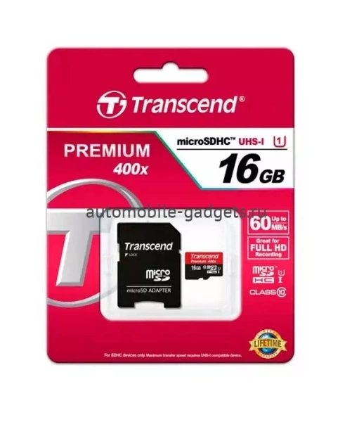 TRANSCEND PREMIUM 16GB UHS-I (400X)