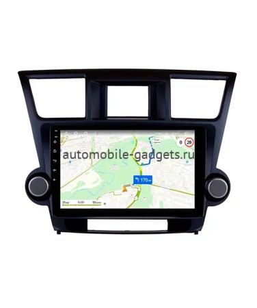 NaviPilot DROID10 ULTRA MAX 360 штатная магнитола для Toyota Highlander 2007-2013 на Android 10 с 8Gb, DSP, 4G