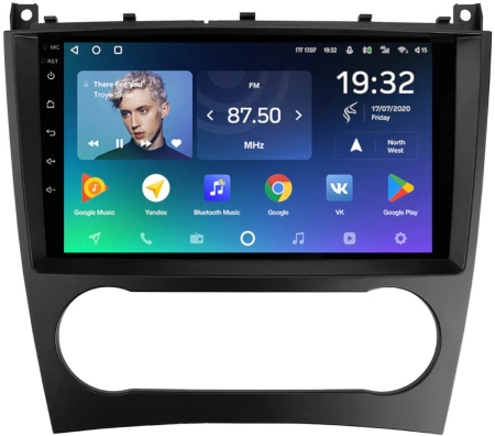 Штатное головное устройство Teyes SPRO PLUS 4/64 9 дюймов RM-9-132 для Mercedes-Benz C (w203) 2004-2008, CLC 2008-2011, CLK (w209) 2005-2010, G (w463) 2006-2012 на Android 10 (4G-SIM, DSP, IPS)