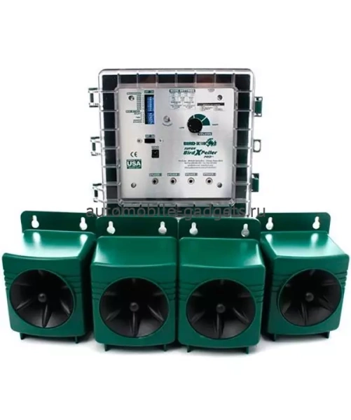 Биоакустический отпугиватель птиц "Super BirdXPeller PRO" с 4 выносными динамиками