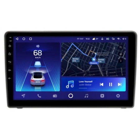 Штатное головное устройство Teyes CC2 PLUS 4/64 9 дюймов RM-9-1448 для Peugeot 407 2004-2011 (серая) на Android 10 (4G-SIM, DSP, QLed)