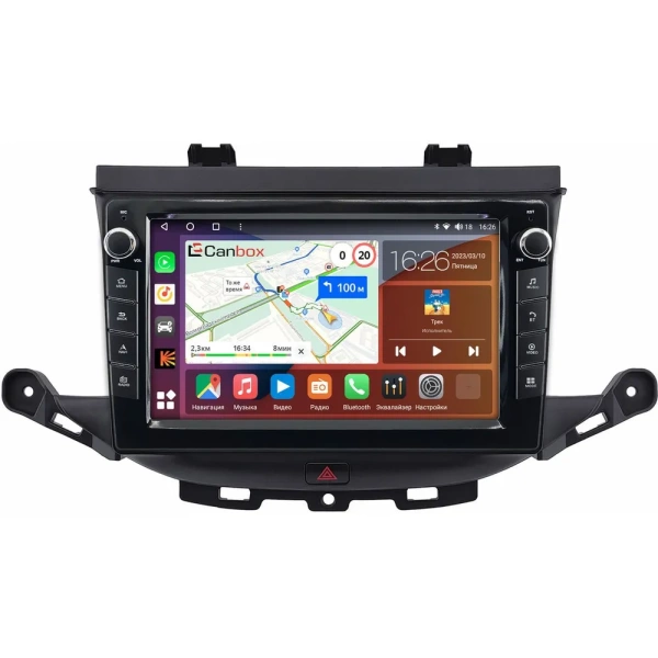 Штатная магнитола Opel Astra K 2015-2021 Canbox M-Line 7821-9-1674 на Android 10 (4G-SIM, 2/32, DSP, IPS) С крутилками