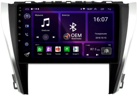 Штатная магнитола Canbox RS10-1045 для Toyota Camry XV55 2014-2018 (для авто без камеры) 1.5/32 на Android 10 (IPS, DSP, CarPlay)