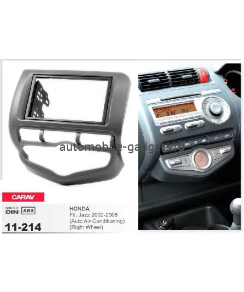 Переходная рамка CARAV 11-214 HONDA Fit, Jazz 2002-2008 / для а/м с рулем справа и с климат-контролем