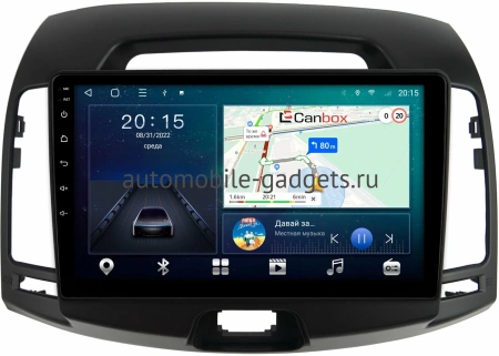 Hyundai Elantra 4 (HD) 2006-2011 (черная) Canbox M-Line 4544-9-680 на Android 10 (4G-SIM, 2/32, DSP, QLed)