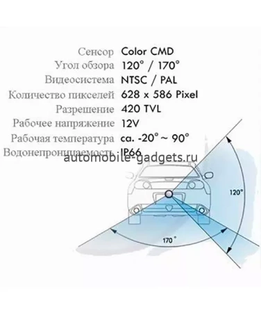 Камера заднего вида Incar VDC-077 Hyundai Tucson II 2016+