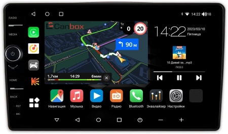Штатная магнитола Suzuki Alto 2009-2014 Canbox M-Line 7840-9-689 на Android 10 (4G-SIM, 2/32, DSP, QLed)