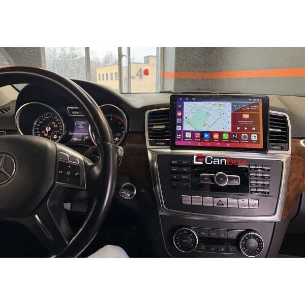 Штатная магнитола Mercedes GL-klasse (X166), ML-klasse (W166) 2011-2016 Canbox EVO 2K 5814-9395 на Android 14 (4G-SIM, 4/64, DSP, QLed, AI, 360)