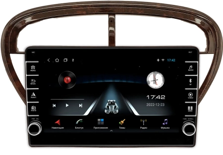 Peugeot 607 2000-2004 (под дерево, глянцевая) Canbox BGT9-2038 2/32 Android 10 (IPS, DSP, CarPlay)
