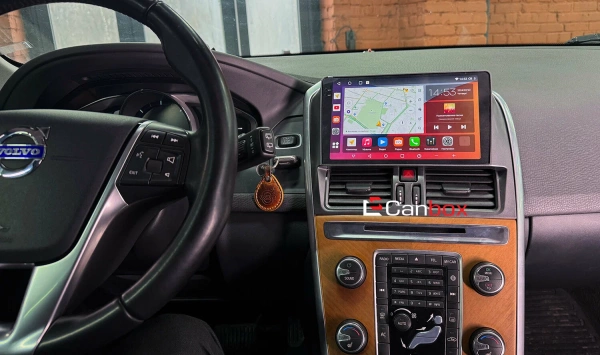 Штатная магнитола Volvo XC60 2008-2017 (матовая, темно-серая) Canbox EVO 2K 5833-9-788 на Android 14 (4G-SIM, 16/512, DSP, QLed, AI, 360)