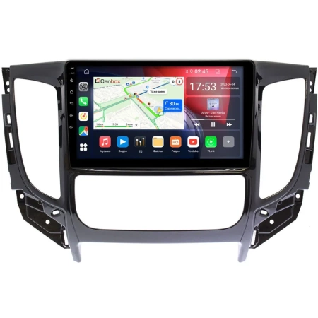 Штатная магнитола Canbox GT9-637 для Mitsubishi L200 5, Pajero Sport 3, Montero Sport 3 2015-2019 (для авто с МКПП, с климат-контролем, глянцевая) 2/32 Android 10 (IPS, DSP, CarPlay)
