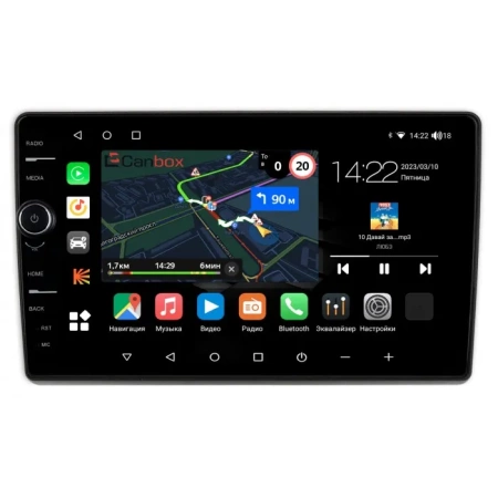 Штатная магнитола Fiat Ducato 2006-2014, Ducato 3 2014-2023 (для авто без магнитолы) Canbox M-Line 7840-9-JUMPER на Android 10 (4G-SIM, 2/32, DSP, QLed)