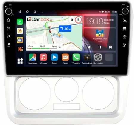 Штатная магнитола Geely CK 2008-2016 Canbox M-Line 7801-9-1237 на Android 10 (4G-SIM, 2/32, DSP, IPS) С крутилками