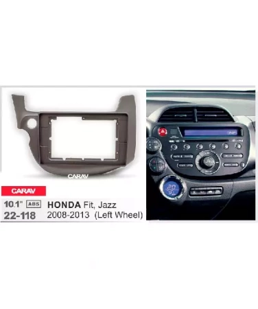 Carav 22-118 переходная рамка для установки автомагнитолы 10" в Honda Fit, Jazz 2008-2013