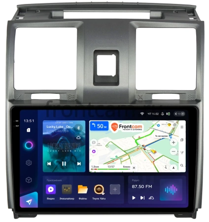 Штатное головное устройство UAZ Patriot 2012-2016 Teyes CC3 2K 360 6/128 9.5 дюймов RM-9-UA006N на Android 10 (4G-SIM, DSP, QLed)