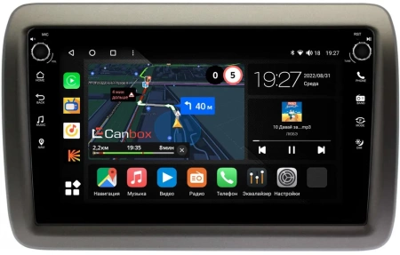 Штатная магнитола Toyota Crown (S170) 1999-2007 Canbox M-Line 7805-10-1188 на Android 10 (4G-SIM, 2/32, DSP, QLed) С крутилками