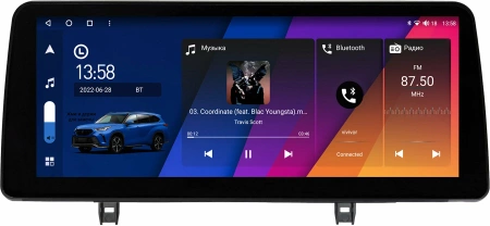 Штатная магнитола Mazda 3 (BP) 2018+ 12,3 дюйма Carmedia MKD-MZD002·20-22-AKSN-OL-1052-Q на Android 12 (4G-SIM, 6/128, DSP, QLed) BMW Style
