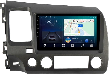 Honda Civic 8 4D 2005-2012 (левый руль, седан) Canbox M-Line 4544-9-1061 на Android 10 (4G-SIM, 2/32, DSP, QLed)