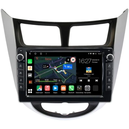 Hyundai Solaris, Accent 4 2010-2019 Canbox M-Line 7821-9027 на Android 10 (4G-SIM, 2/32, DSP, IPS) С крутилками