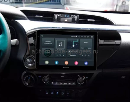 Carmedia OL-1686-2D-RL (вертикально-поворотный экран) магнитола для Toyota Hilux 2015+ на Android 10 с 4Гб, DSP