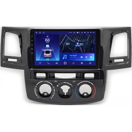 Штатное головное устройство Toyota Fortuner, Hilux 7 2004-2015 (с кондиционером или климат-контролем) Teyes CC2 PLUS 4/64 9 дюймов RM-9414 на Android 10 (4G-SIM, DSP, QLed)