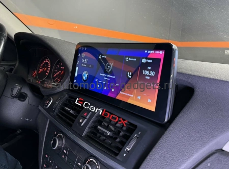 BMW X3 (F25) 2010-2017, X4 (F26) 2014-2018 12.3 дюйма Canbox GT1233-0071 на Android 10 (CarPlay, 2/32, DSP, QLed) BMW Style