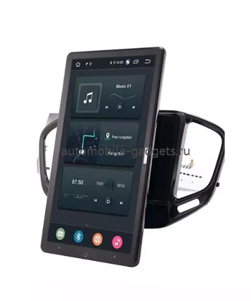 Carmedia OL-9061-2D-RLX (вертикально-поворотный экран) магнитола для Lada Vesta, Vesta Cross 2015+ на Android 10 с 4Гб, DSP