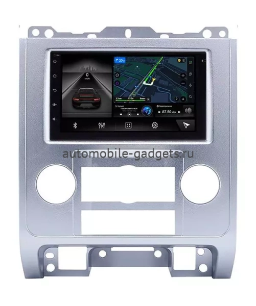 Магнитола в штатное место 2 din Ford Escape 2 2007-2012 (серебро) Canbox M-Line 9863-RP-11-682-242 на Android 10 (4G-SIM, 2/32, DSP)