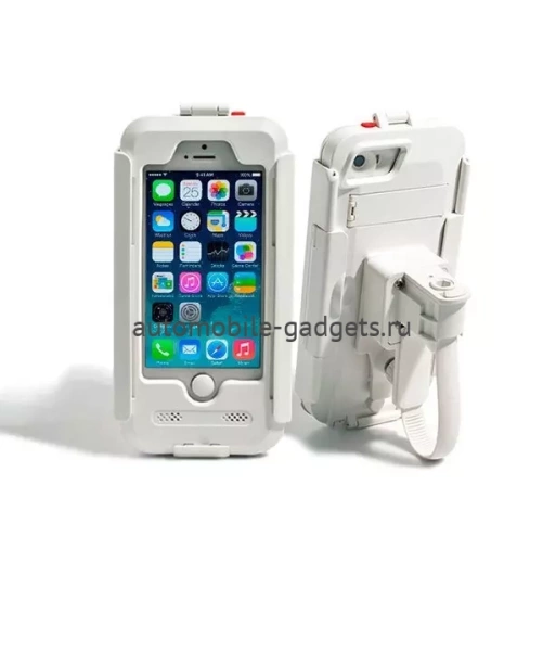 Водонепроницаемый чехол/ держатель для iPhone 5/5S на велосипед и мотоцикл DRC5IPHONE (белый)