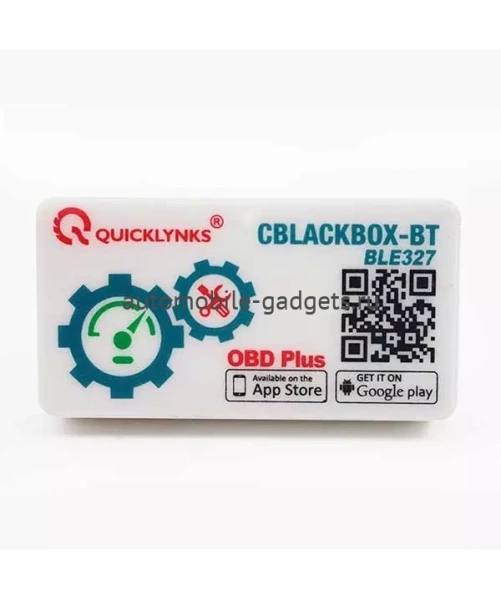 Адаптер автодиагностический ELM327 QUICKLYNCS BLE-327 (Bluetooth 4.0, Android + iOS)