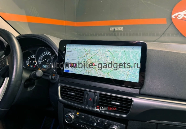 Штатная магнитола Mazda CX-5 2011-2017 12.3 дюйма Canbox PRO-Line 4318-2056 на Android 13 (4G-SIM, 12/256, DSP, QLed) Lexus Style