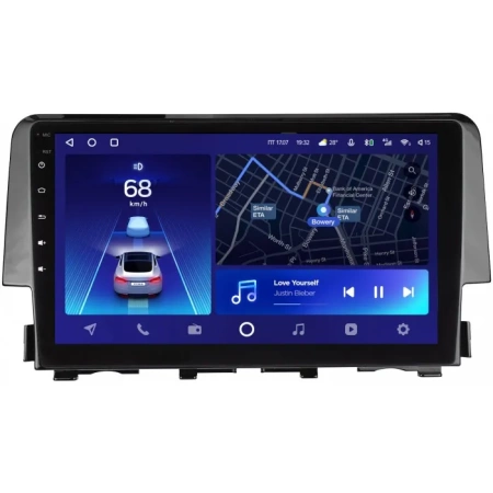 Штатное головное устройство Honda Civic 10 2015-2021 Teyes X1 WIFI 2/32 9 дюймов RM-9-650 на Android 8.1 (DSP, IPS, AHD)