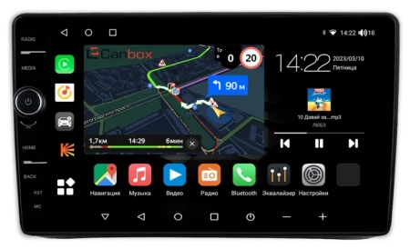 Штатная магнитола Canbox M-Line 7841-9-0205 для Kia Soul 2011-2014 (вместо бардачка, тип 1) Android 10 (4G-SIM, 4/64, DSP, QLed)